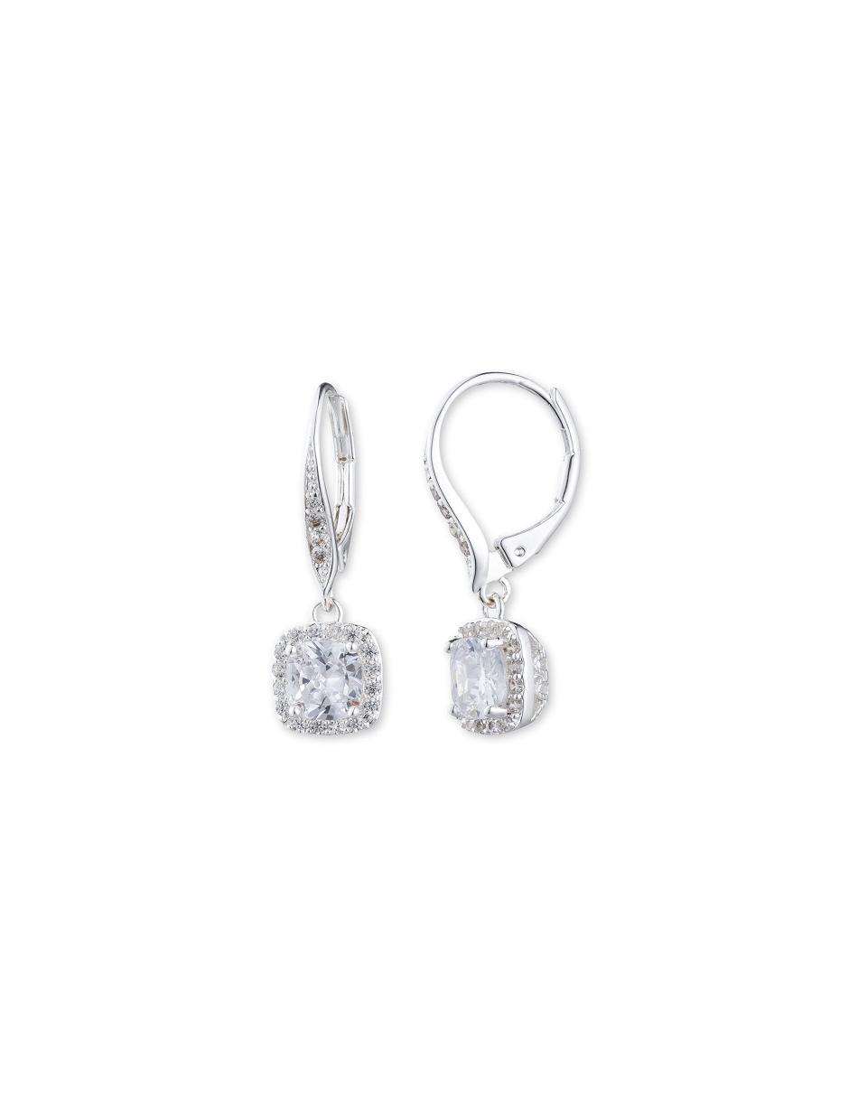 Earring Anne Klein Silver-Tone Cubic Zirconia Drop   | BBS-9530614